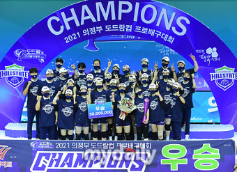 [MD포토] 현대건설 '프로배구대회 우승'