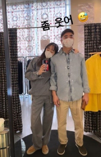 '김수미 며느리' 서효림, 남편과 꼭 붙어 꽁냥꽁냥 
