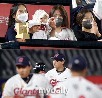 '자랑스러운 아빠가 되고 싶습니다', 나균안 '닥터 K' 비결은?...사랑하는 아내와 딸의 응원 '가족은 나의 힘' [유진형의 현장 1mm]