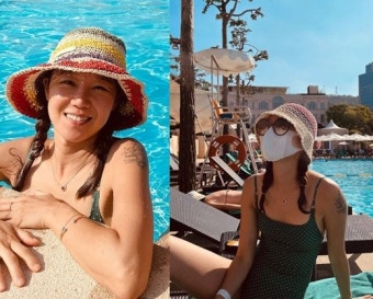 '케빈오' 공효진, 팔뚝에 큰 문신 있었네?…수영복 자태 공개