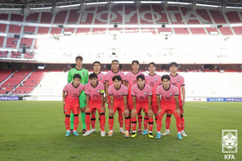 한일전 앞둔 축구대표팀, PCR 검사 결과 전원 음성