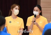 [MD포토] 김사니 표승주와 함께 왔어요