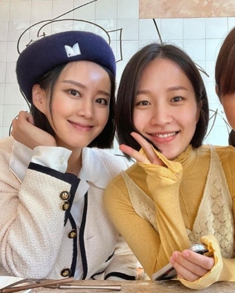 '송재희' 지소연X박승희, 행복한 임산부 투샷…부기 하나 없네?