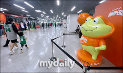 고양 캐롯 마스코트 대길이, 아직은 외로워요 [MD포토]