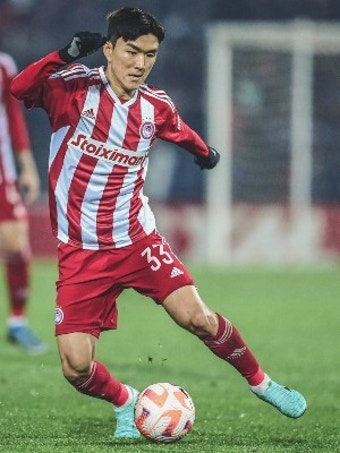 황인범, 시즌 3호 어시스트…올림피아코스는 5-0 대승