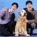 [MD포토] 차태현·유연석 강아지 너무 귀엽죠