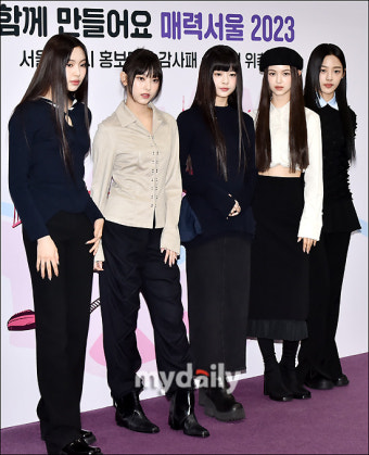뉴진스, '완전체로 홍보대사 위촉식 참석' [MD포토]