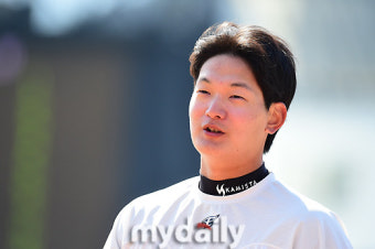 [MD포토] 한화 김서현 '밝은 미소'