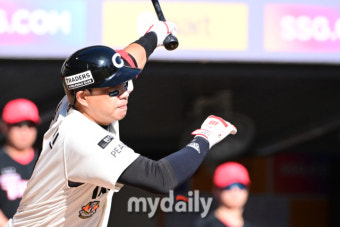 [MD포토] 김강민 '병살은 안되는데'