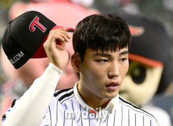 [MD포토] 김현종 'LG 2024 신인드래프트 1차 지명 선수'