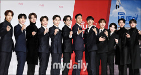 [MD포토] 세븐틴, 행복한 건배 살루떼!