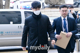 [MD포토] 영장실질 심사 받기 위해 법원 향하는 김종국 전 기아 감독