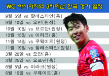 11월 중동 2연전이 최대 고비! B조 한국, 11회 연속 WC 본선행 도전…일본은 가시밭길 예상