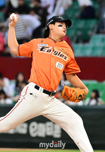 [MD포토] 북부 올스타 김서현 '힘차게 던진다'