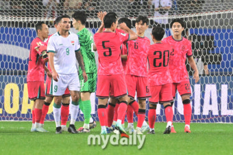 [MD포토] 이라크 상대로 3-2 승리한 축구대표팀