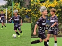이동국子 시안, 원정 경기서 '5골' 넣었다…축구선수 피는 못속여
