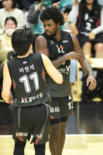'해먼즈·박준영 34점 합작→두 자릿수 득점 5명' KT, 현대모비스 제압하며 3연승 질주 [MD수원]