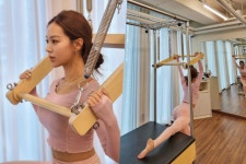 원빈 조카 김희정, 참 잘 컸네…늘씬 탄탄 필라테스 자세