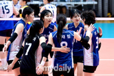 [MD포토] 수원특례시청 현대건설 잡아보자