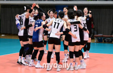 [MD포토] 수원특례시청 현대건설에 이어 정관장까지 잡은 무서운 실업팀
