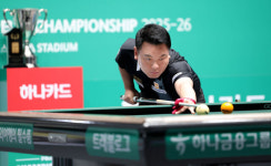 ‘PBA 대표 절친들의 엇갈린 희비’ 128강서 조재호 웃고, 강동궁 울고…LPBA 이우경은 퍼펙트큐 달성