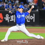 [MD포토] 이승민 '최원태 뒤를 이어 등판'