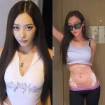 지젤, 신곡 홍보 이렇게 한다고?…로우라이즈 파격 노출 '깜짝'
