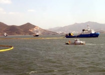 [전남]광양항 해양오염발생, 현재 방제작업중