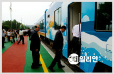 [강원] 즐기는 바다열차, 삼척시민에게 선뵈