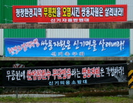 [강원]삼척 신기면 환선굴 입구 무릉천 오염