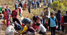 안동장애인단체, 사랑나눔 고구마 전달