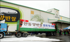 안동 양반쌀 미국 한인식단에 오른다