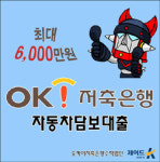 중고 물론 입고없이 그날 바로,  무입고 자동차담보대출 오케이저축은행
