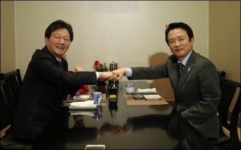 유승민·남경필 화합의 회동…