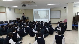 제주은행, 아라중학교 재학생 금융교육 실시