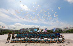 <포토> 155마일 희망의 발걸음 전 날아가는 평화의 풍선