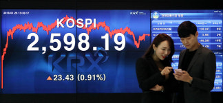 <포토> '코스피 사상 최고치 마감...코스닥 920선 돌파'