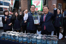 <포토>세븐일레븐, 미세먼지 없는 맑은 하늘을 위해!
