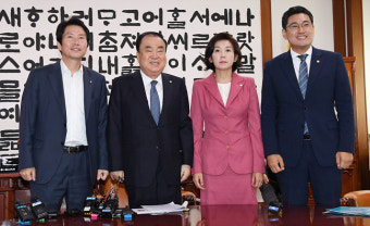 <포토> 국회의장 여야 원내대표 회동