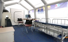 <포토> 뉴고려병원에 마련된 선별진료소