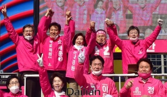 <포토>황교안,유승민,오세훈,나경원 대국민 호소 집중유세