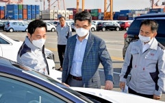 송호성 기아차 사장, 평택 수출현장 방문 해외 시장 위기극복 총력