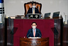 <포토> 교섭단체 대표연설하는 주호영 원내대표