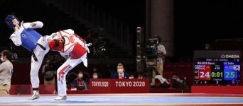 ‘극장킥’ 태권도 이다빈, 1초 전 헤드킥 작렬...그랜드슬램 성큼