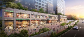 우수한 접근성의 사거리 코너 입지 상가 대우산업개발, 혁신도시 엔터스트릿몰