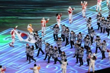 [올림픽 포토] 올림픽 개막, 한국 선수단 입장!!