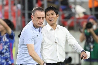 일본 모리야스 감독·일본축구협회장, 한일전 타고 자신감 ‘뿜뿜’