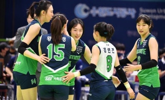 ‘우승 후보 맞네’ 현대건설…남녀배구 최초 홈 19연승