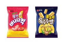 농심, 딸기바나나킥·콩고물옥수수깡 출시