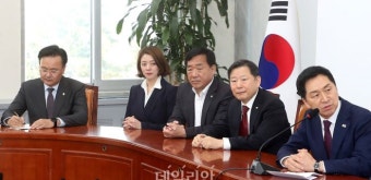 김기현 대표 배석한 이철규-박성민-배현진-유상범
